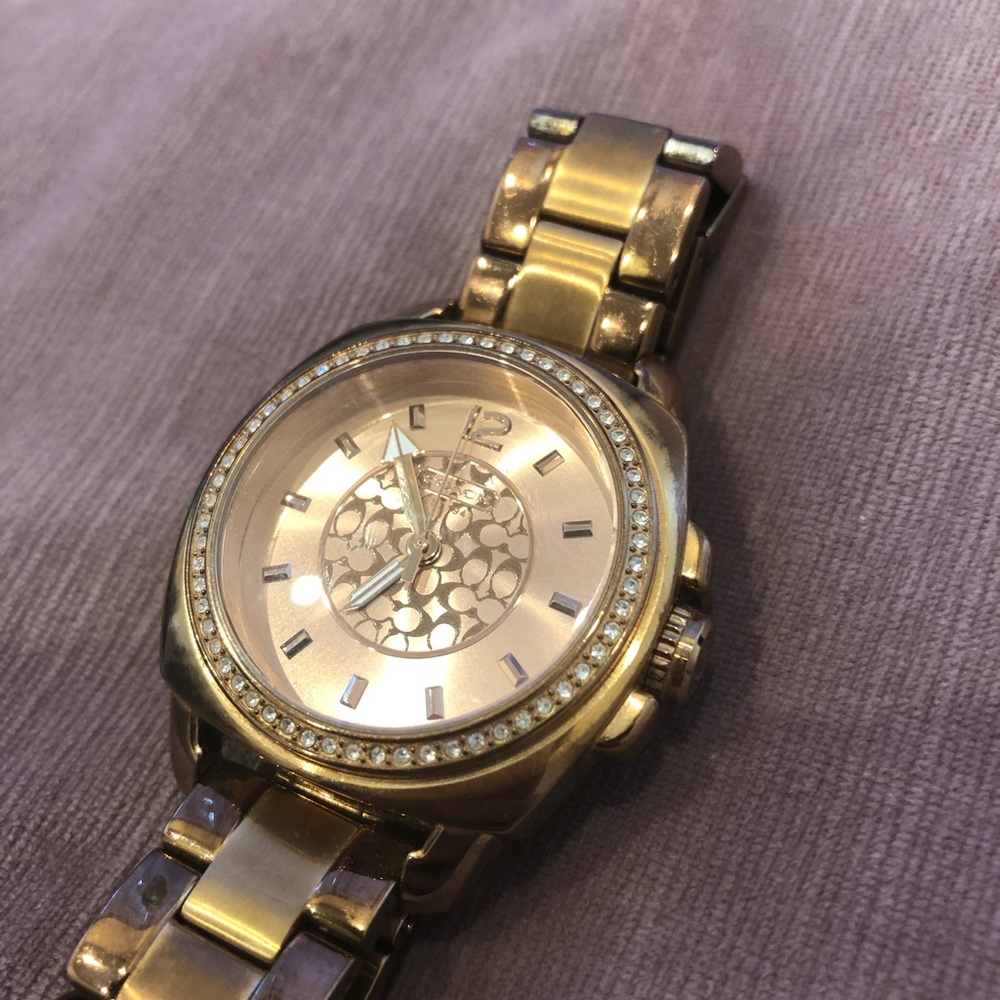 Rose Gold coach watch